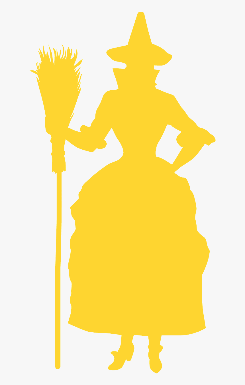 Bruja Para Colorear Siluetas, HD Png Download