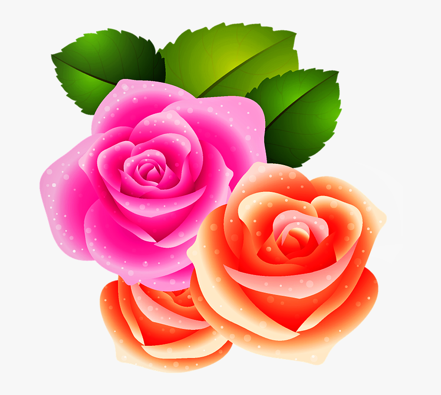 Roses, Flowers, Leaf, Flowering, Bloom, Blossom, Plant - Flor Com Folha Png, Transparent Png