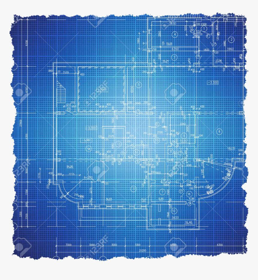 Torn-paper - Blue Print Paper Transparent, HD Png Download