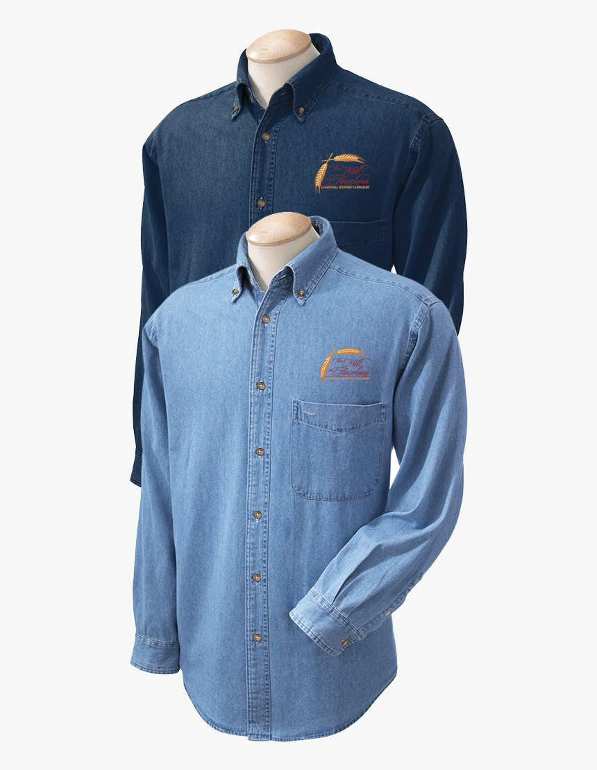 Anselma Mill Denim Shirt - Shirt, HD Png Download