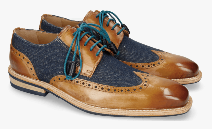Derby Shoes Marvin 13 Tan Denim Blue Modica - Melvin & Hamilton, HD Png Download