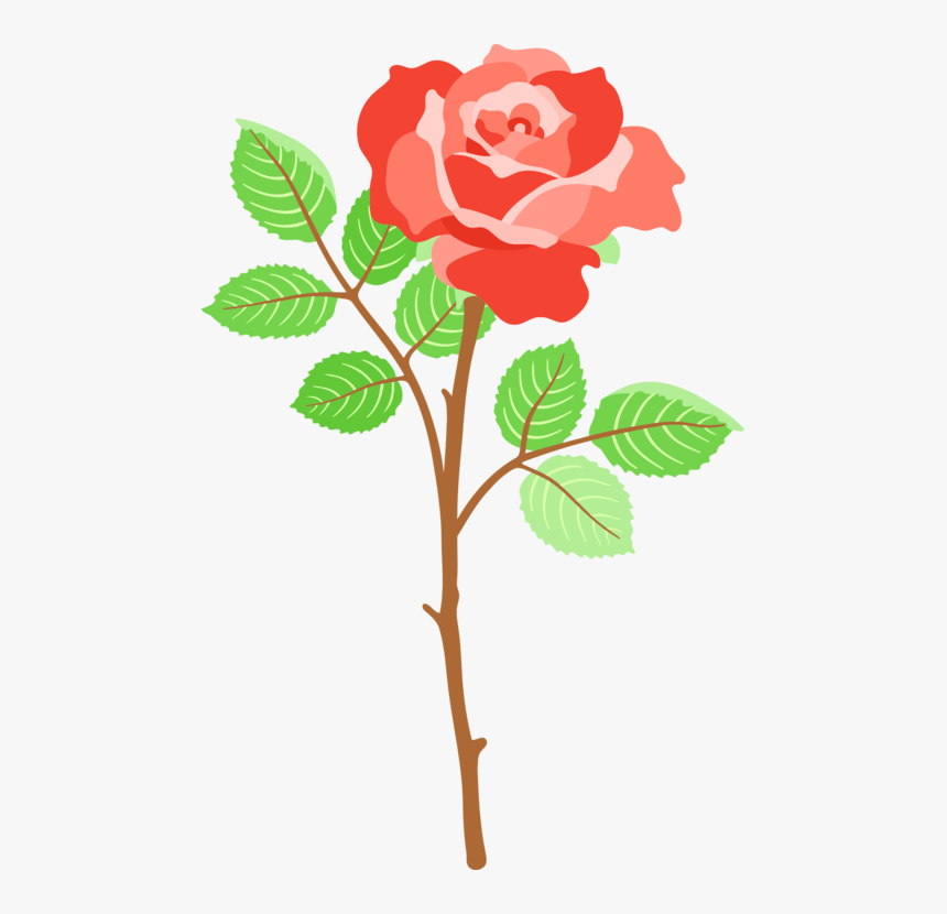 Plant,flower,leaf - Artistic Rose, HD Png Download