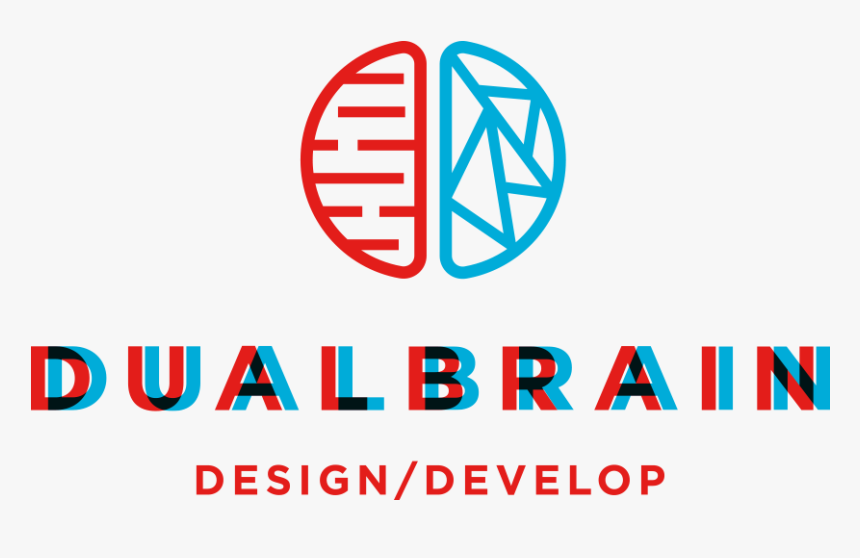 Design / Develop - Dual Brain Logo, HD Png Download