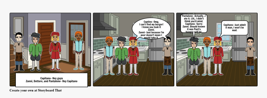 Commedia Dell Arte Comic, HD Png Download