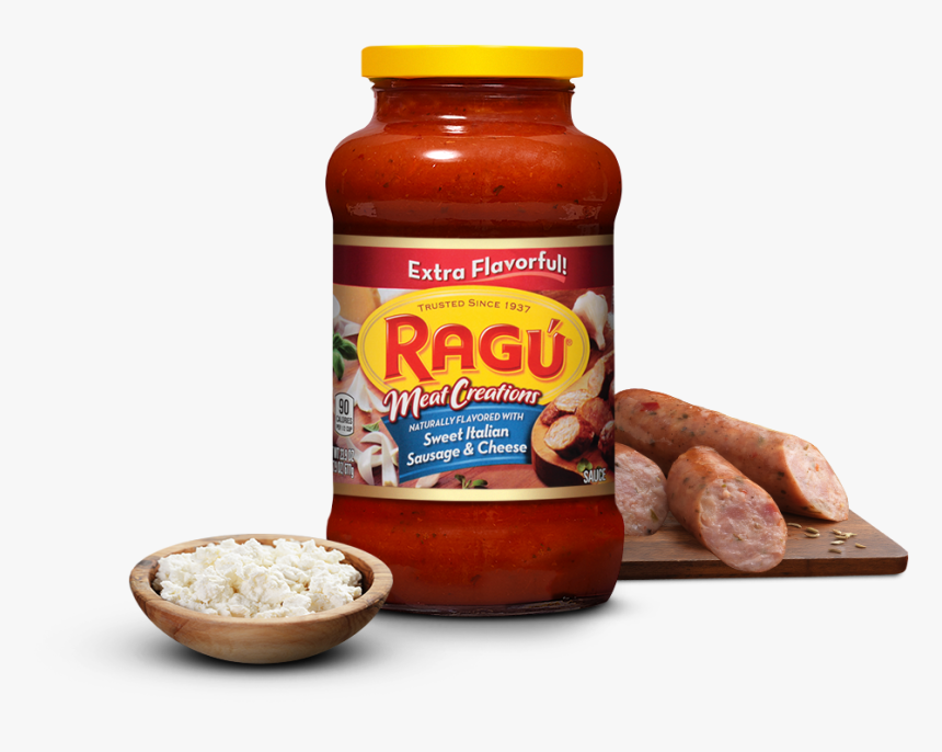 Italian Meat And Cheese Png - Ragu Garlic Parmesan Sauce, Transparent Png