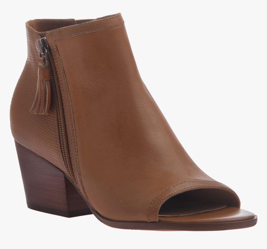 Brown Open Toe Bootie Wedges, HD Png Download