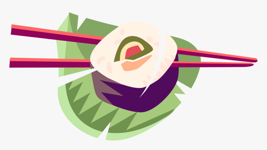 Vector Illustration Of Japanese Vinegared Rice Sushi - Dish, HD Png Download