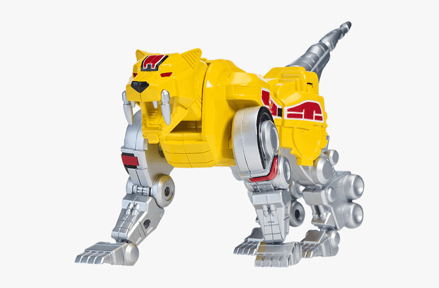 Sabertooth Tiger Dinozord Figure - Power Rangers Tigerzord, HD Png Download