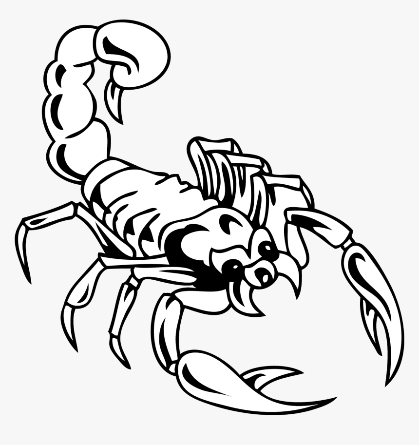 Scorpio Tattoo Black And White, HD Png Download