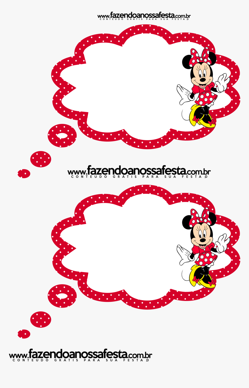 Clip Art Plaquinha Vermelha Png - Plaquinhas Divertidas Da Minnie, Transparent Png