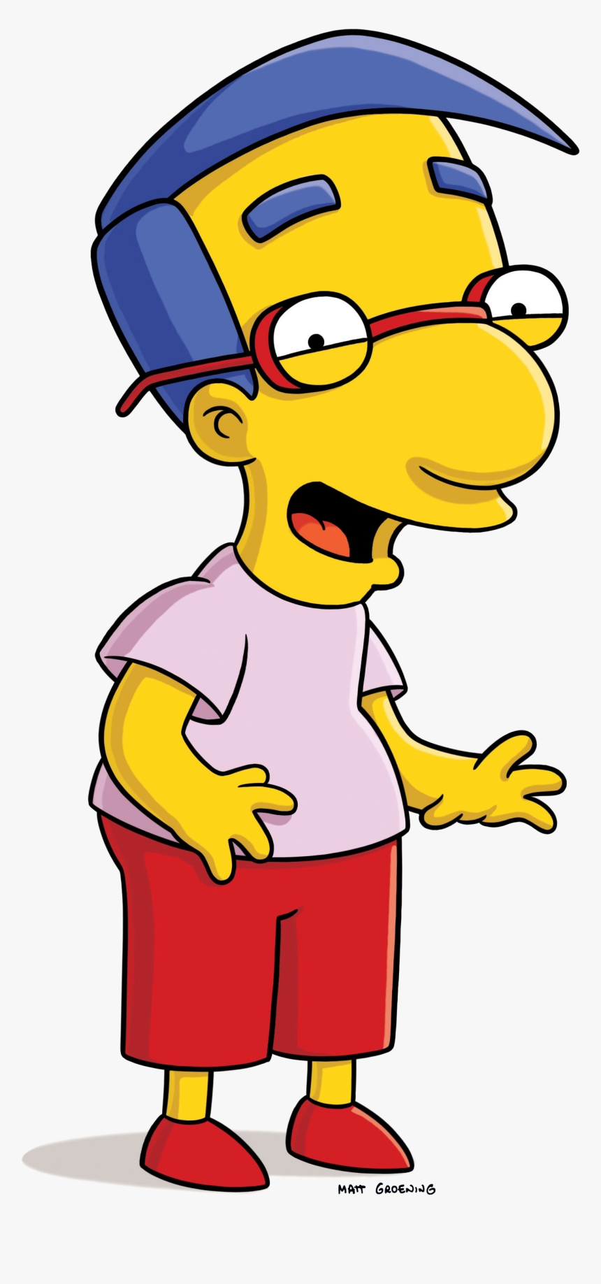 Transparent Silueta De Mujer Png - Simpsons Milhouse Van Houten, Png Download