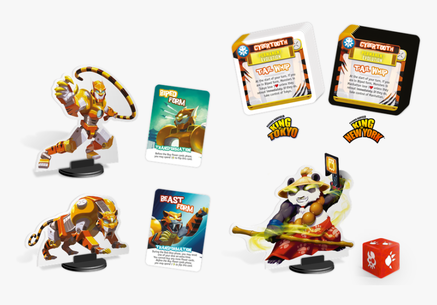 King Of Tokyo Monster Pack Cybertooth, HD Png Download