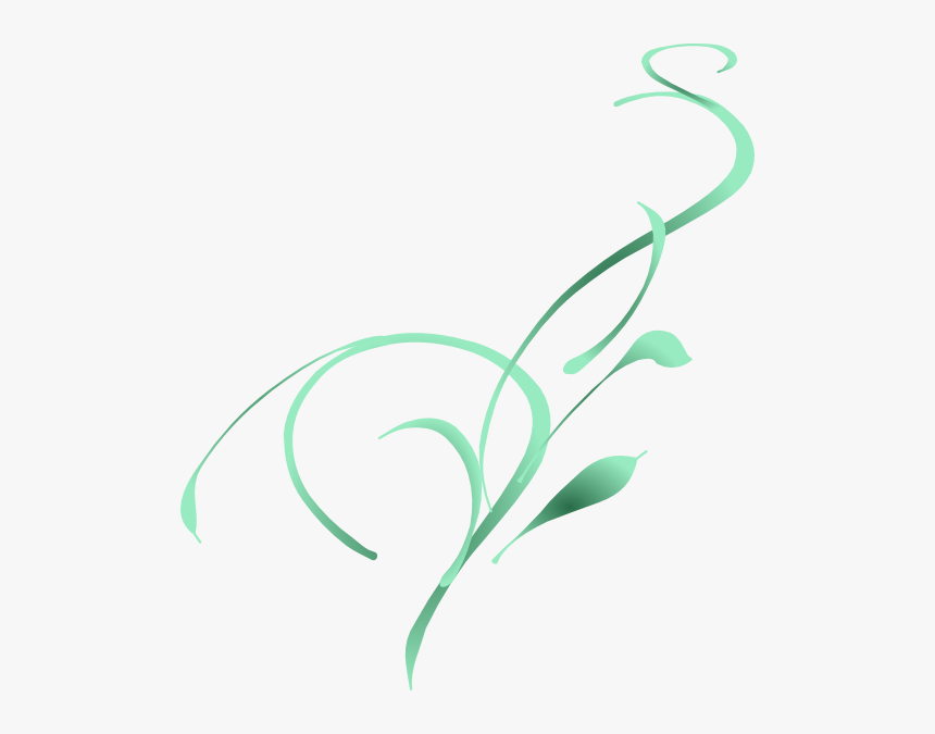 Swirl Green Svg Clip Arts - Vine Clip Art, HD Png Download