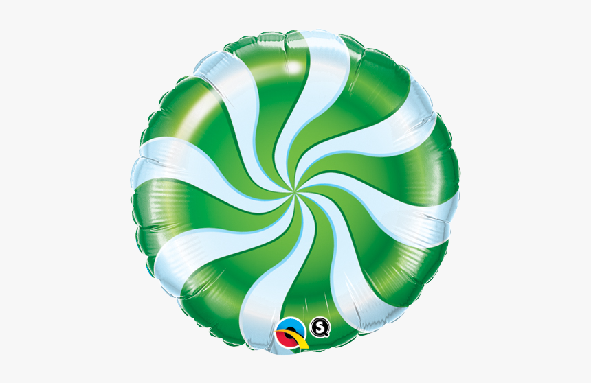 Yellow Candy Swirl Foil Balloon, HD Png Download