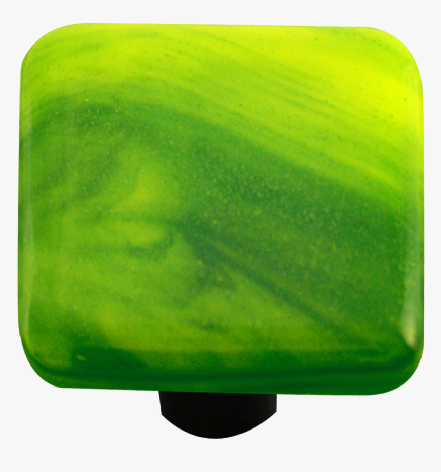 Swirl Collection Yellow Opal Deep Forest Green Knob, HD Png Download