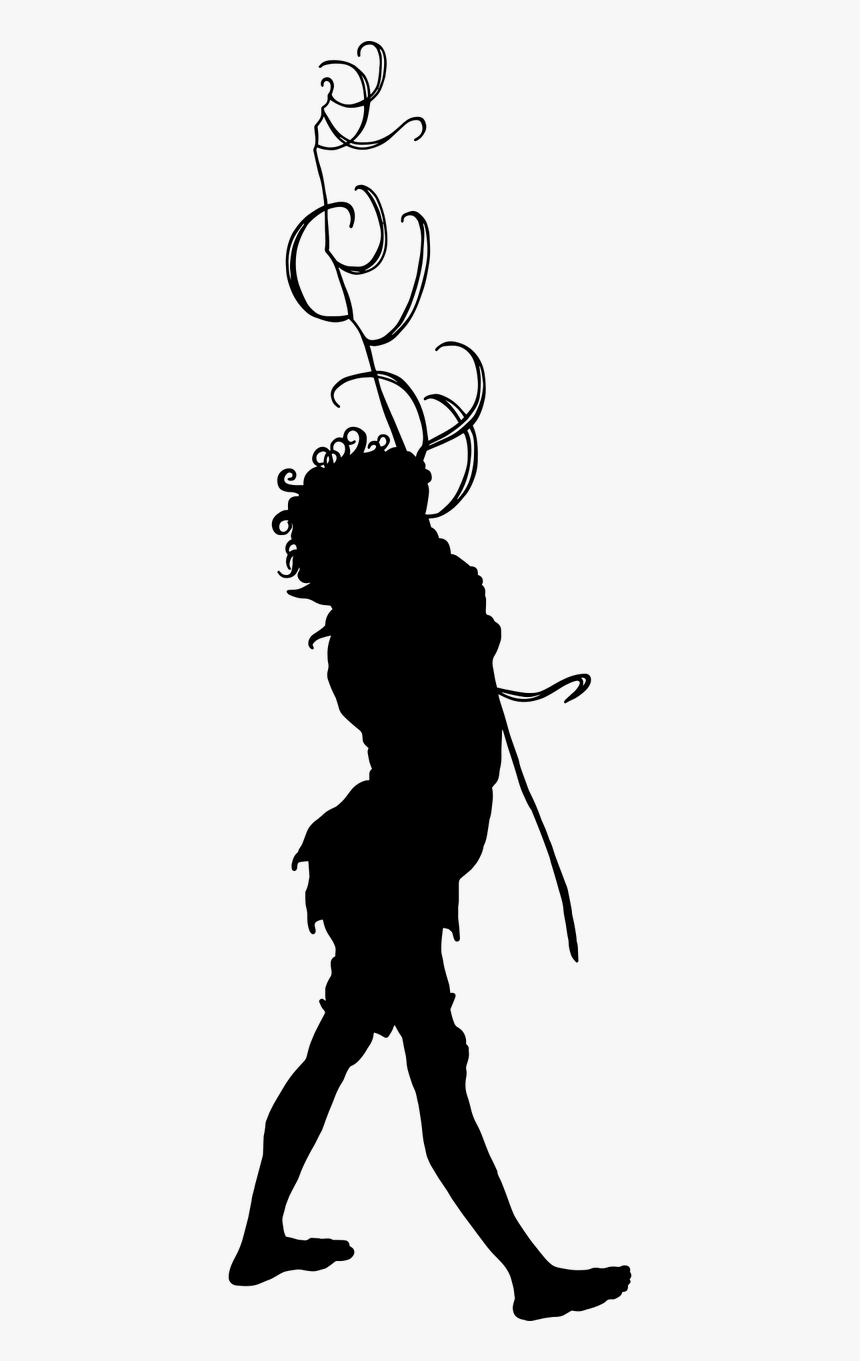 Silhouette People Person Free Photo - กราฟฟิก เวคเตอร์ ขาว ดำ นางฟ้า, HD Png Download