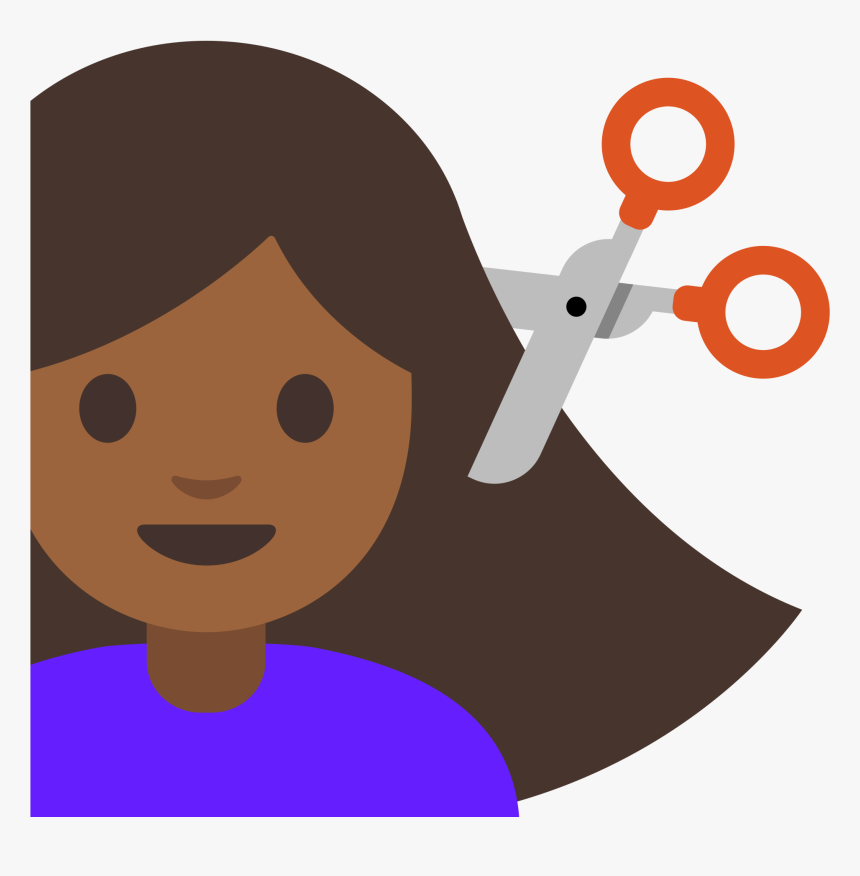 Emoji Cortando O Cabelo , Png Download - Emoji Cortando Cabelo, Transparent Png