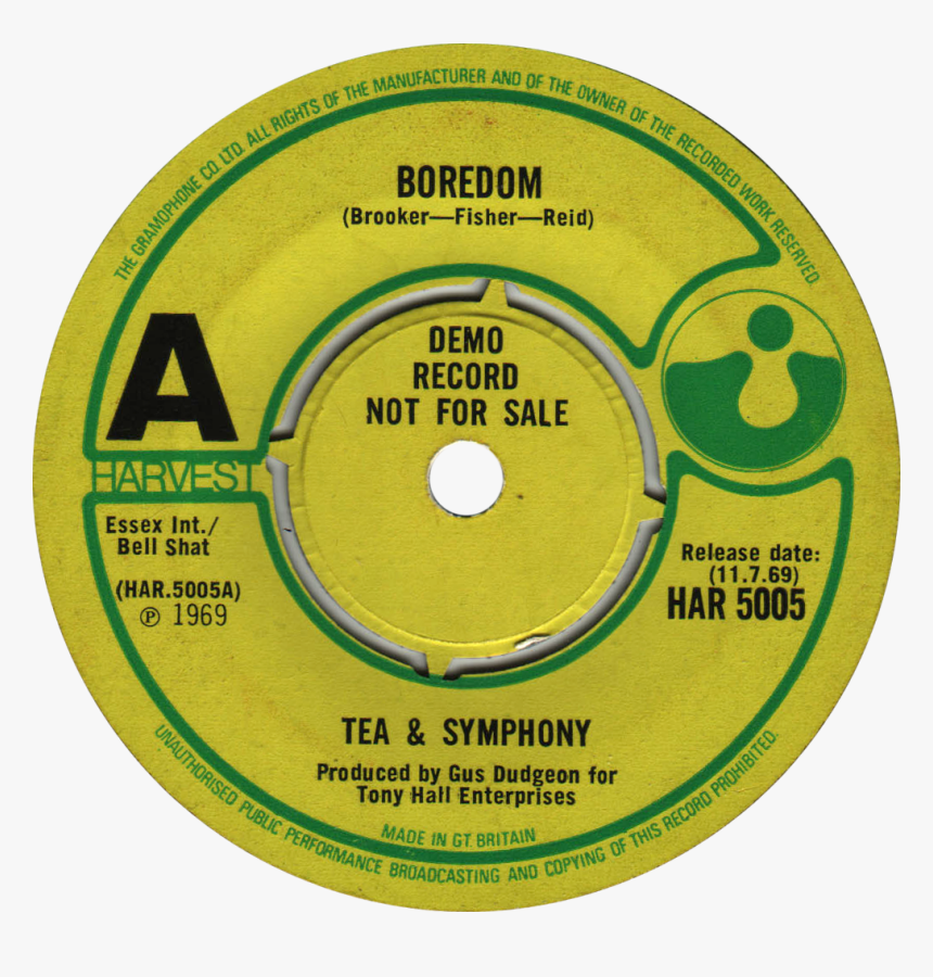 Har 5005 Tea & Symphony Demo - Kevin Ayers Singing A Song In The Morning, HD Png Download