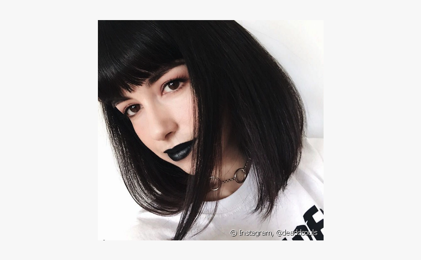 Clip Art Chanel Blunt Cut E - Preto Cabelo Curto Liso, HD Png Download