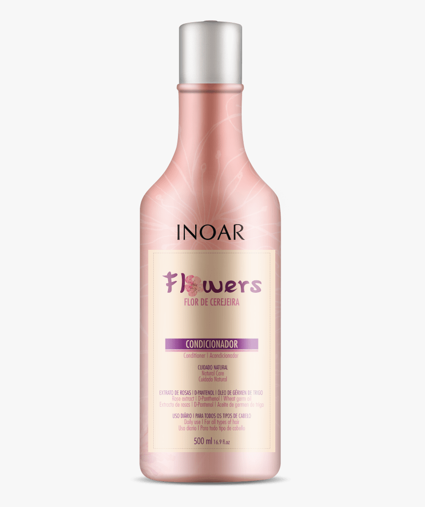 Shampoo Inoar Flower 500ml, HD Png Download