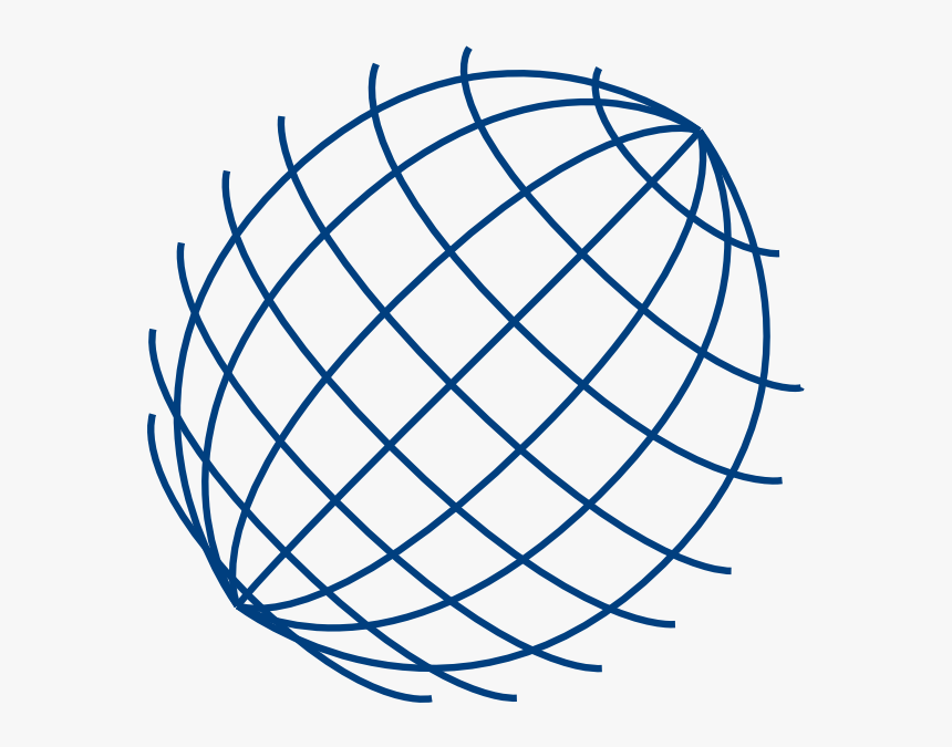 Big Blue Wire Globe Svg Clip Arts - Easy Fruit To Draw, HD Png Download