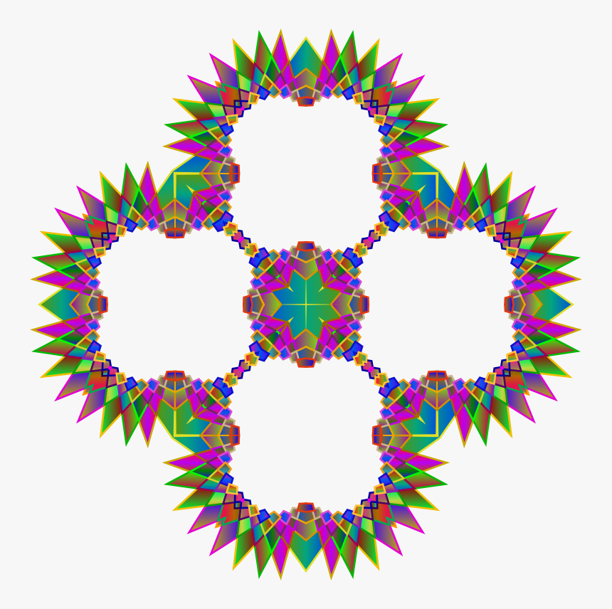 Prismatic Multipoint Star Frame - Premo Logos, HD Png Download
