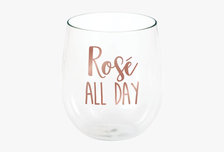 Rose All Day Stemless Wine Glass Rose All Day - Wine Glass, HD Png Download