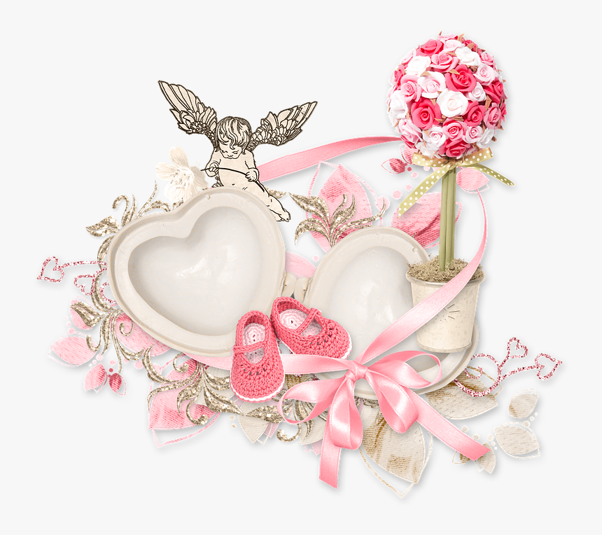 El Clúster, Corazón, Cupido, Angel, Rose, Blanco - Clipart Cupid Angel, HD Png Download