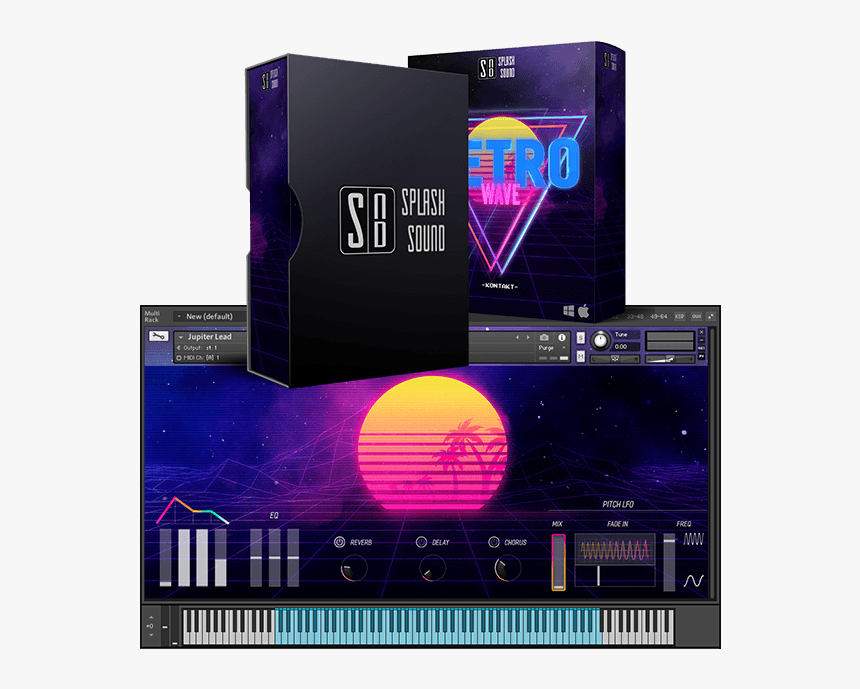 Retrowave - Graphic Design, HD Png Download