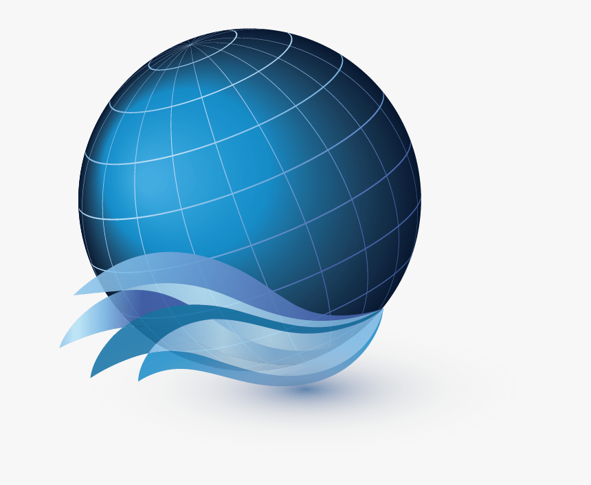 Blue Spherical Object Image - World Logo Png, Transparent Png