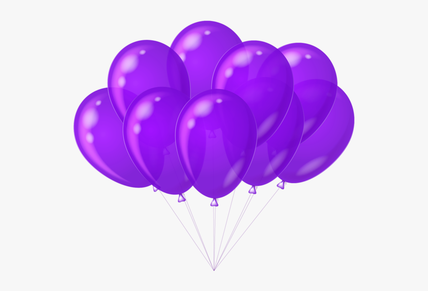 Purple Balloons Clipart, HD Png Download