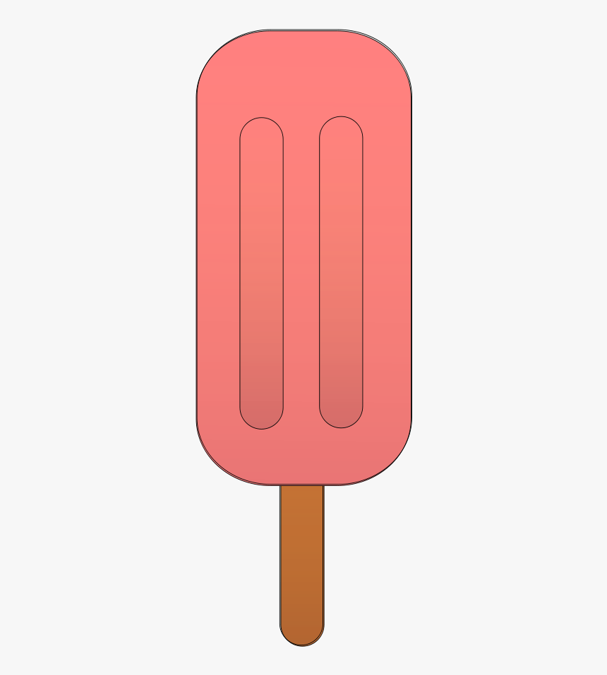 Svg Clip Arts - Strawberry Popsicle Clipart, HD Png Download
