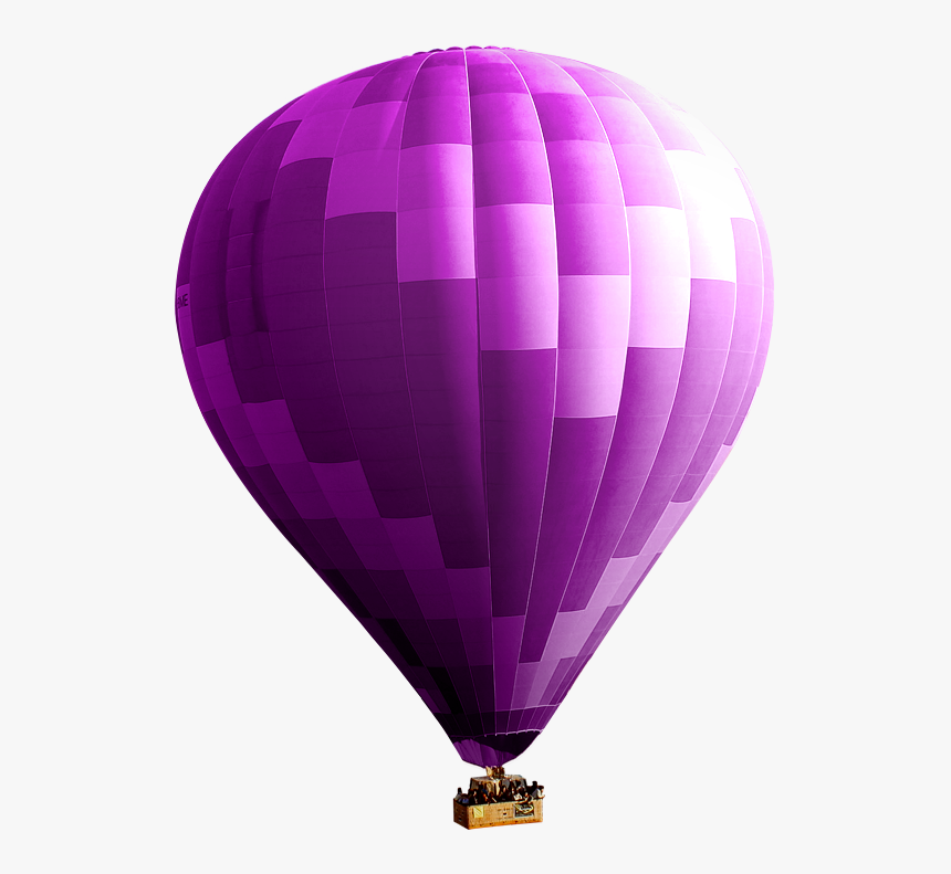 Purple Air Balloon Png , Png Download - Hot Air Balloon, Transparent Png