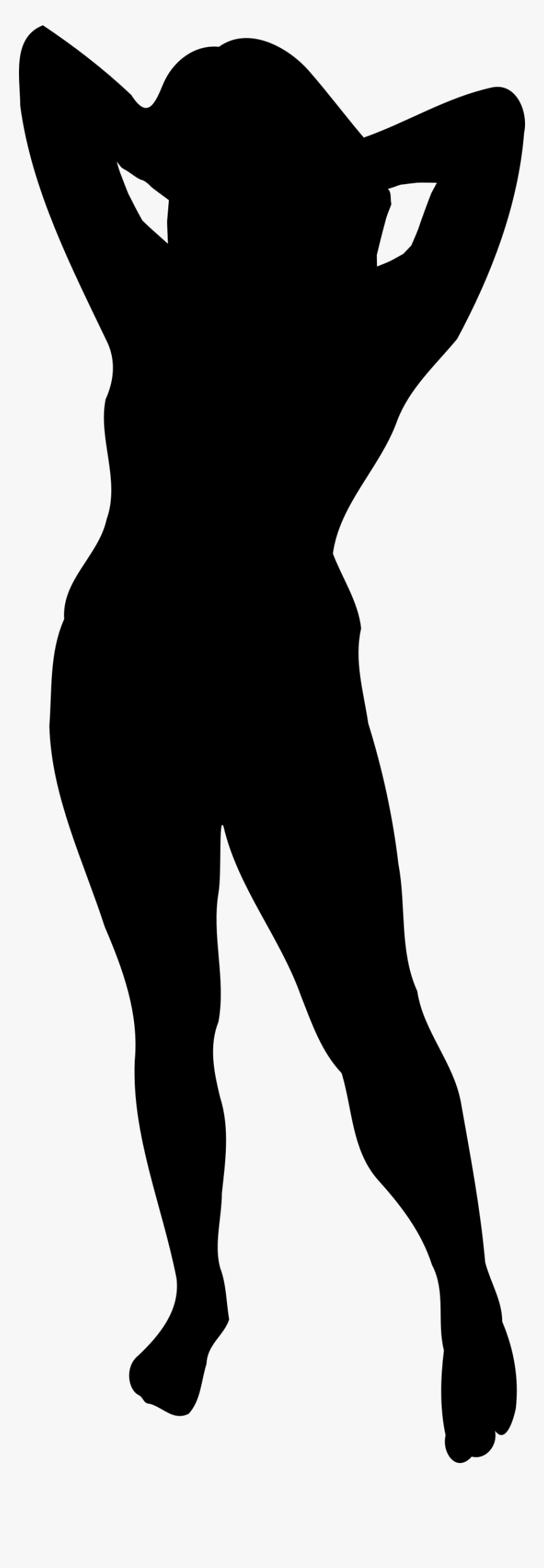 Silueta De Mujer En Negro , Png Download - Silhouettes Woman Public Domain, Transparent Png