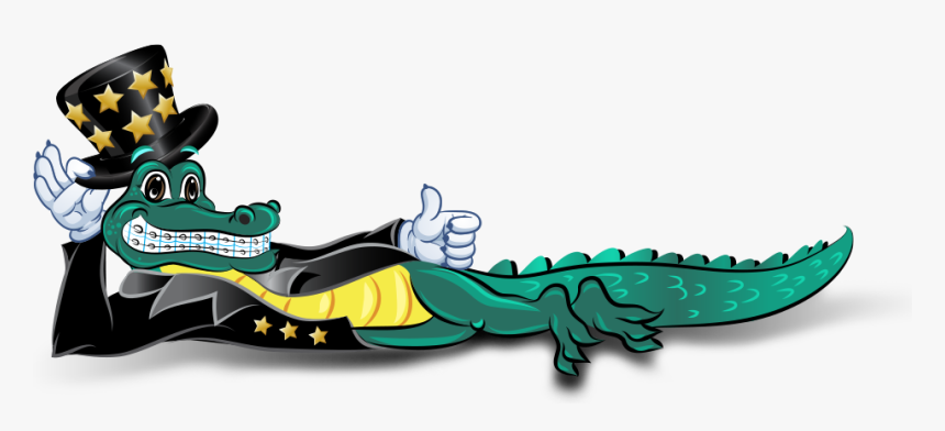 Transparent Cartoon Alligator Png - Illustration, Png Download