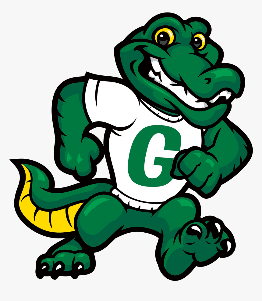 Alligator Cartoon Mascot For Garretson Elementary - Garretson Elementary School Logo, HD Png Download