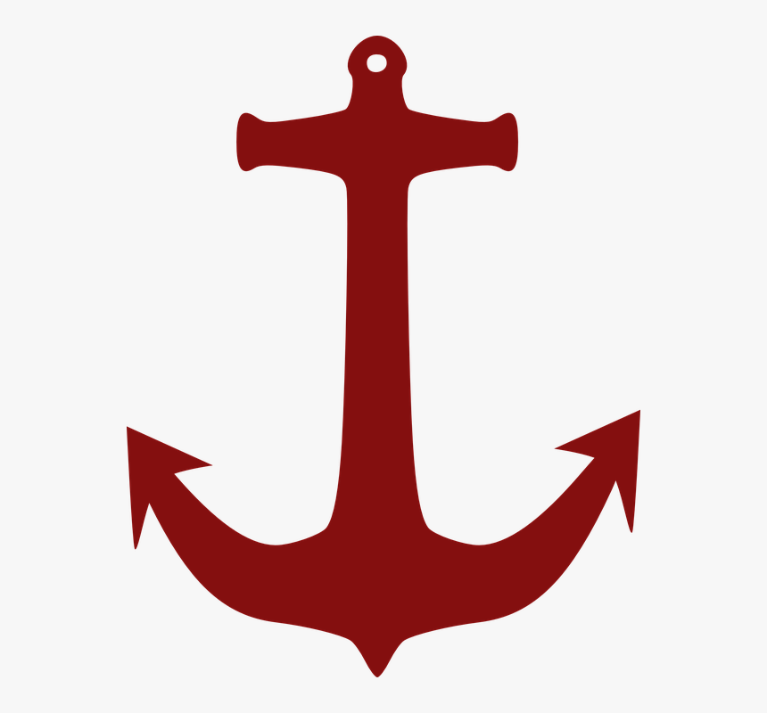 Anchor, Harbor, Ship, Red, Marine - Nautical Clipart, HD Png Download