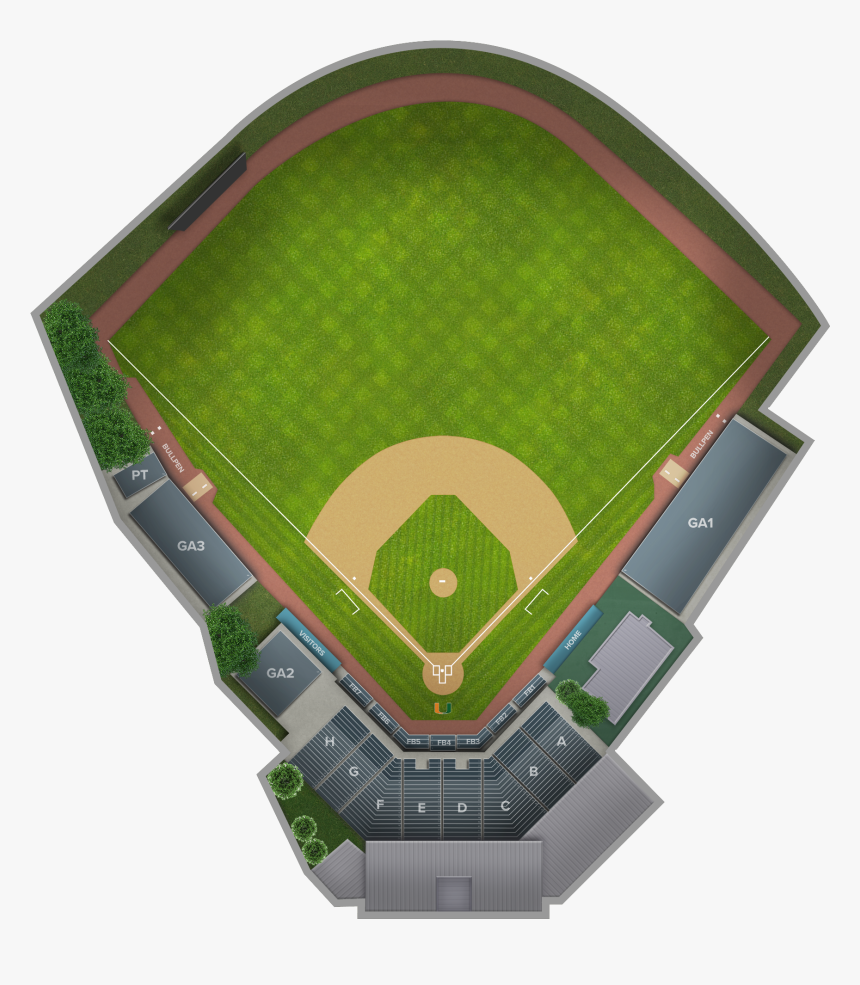 Boston College Baseball At Miami Baseball At Mark Light - Soccer-specific Stadium, HD Png Download