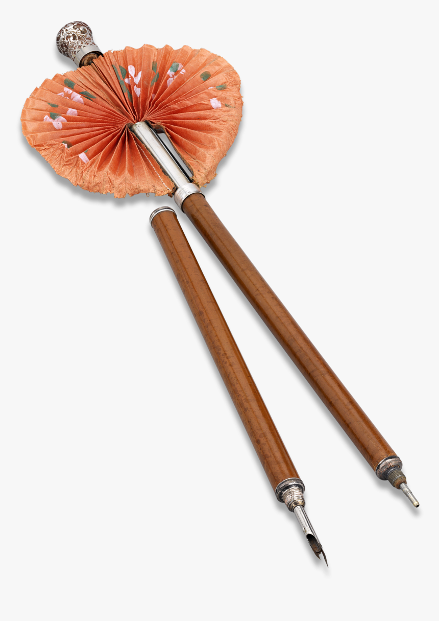 Fire Screen And Sunshade Walking Stick - Wood, HD Png Download