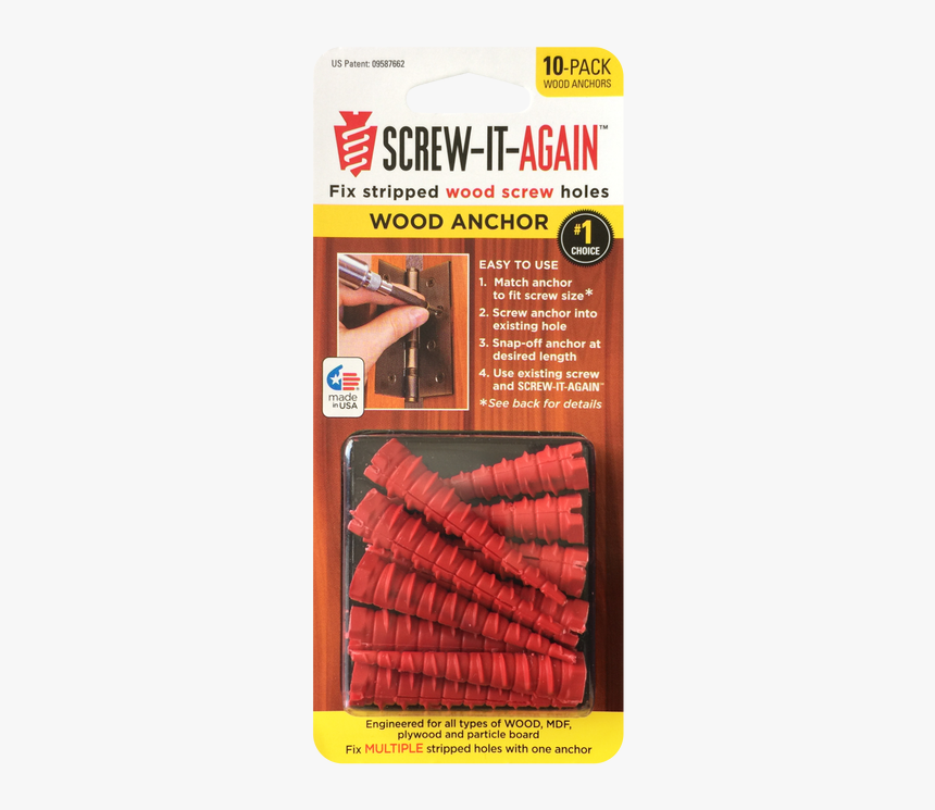 Screw It Again Wood Anchors, HD Png Download