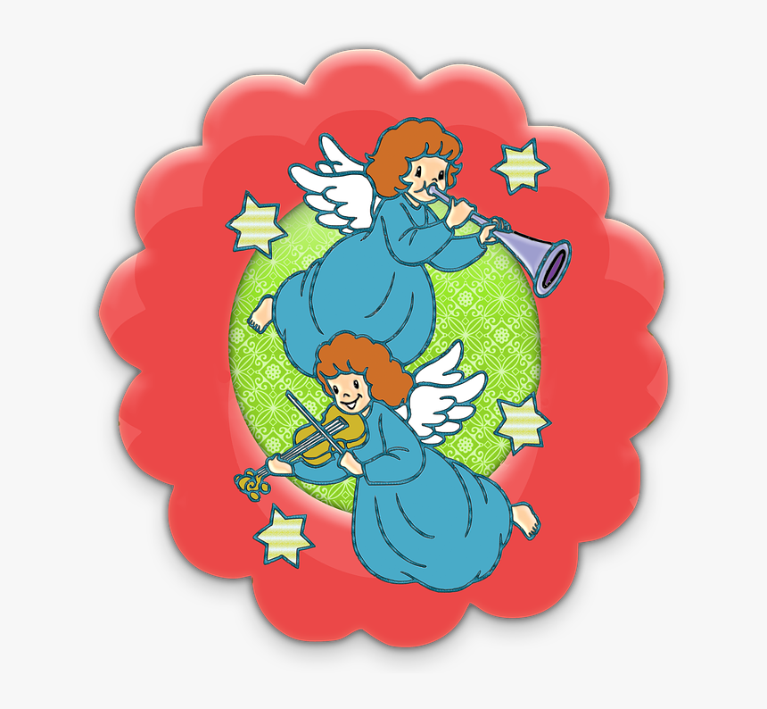 Christmas, Angels, Decoration, Religion, Christianity - Cartoon, HD Png Download