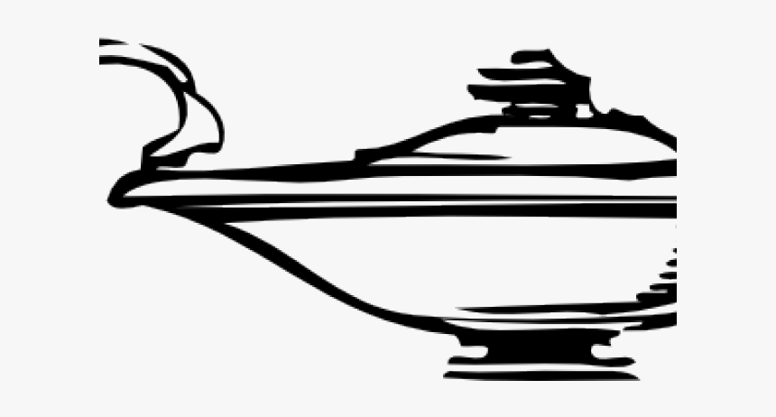 Lamp Clipart Genie - Genie Lamp Clip Art, HD Png Download