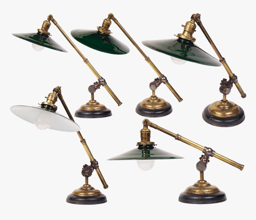 Table Lamp, Lamp, Vintage, Retro, Old Lamp, Antiques - Brass, HD Png Download