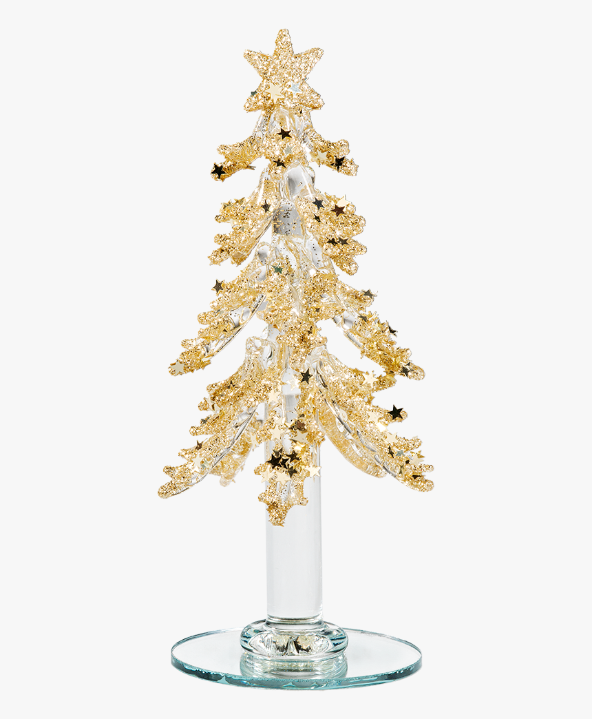 Glass Christmas Tree, Golden - Käthe Wohlfahrt Glas Weihnachtsbäume, HD Png Download