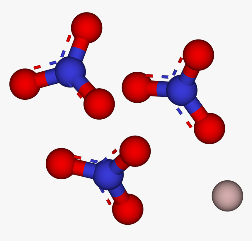 Aluminium Nitrate 3d Balls - Aluminium Nitrate Model, HD Png Download