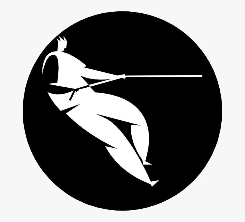 Vector Illustration Of Mountain Climber Climbs With - Circle, HD Png Download