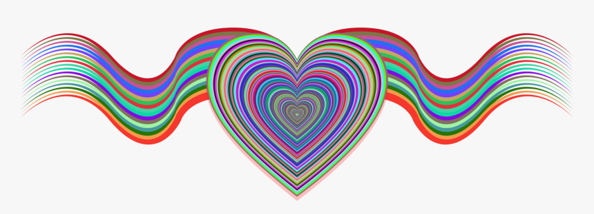 Ribbon Heart Clipart Png, Transparent Png