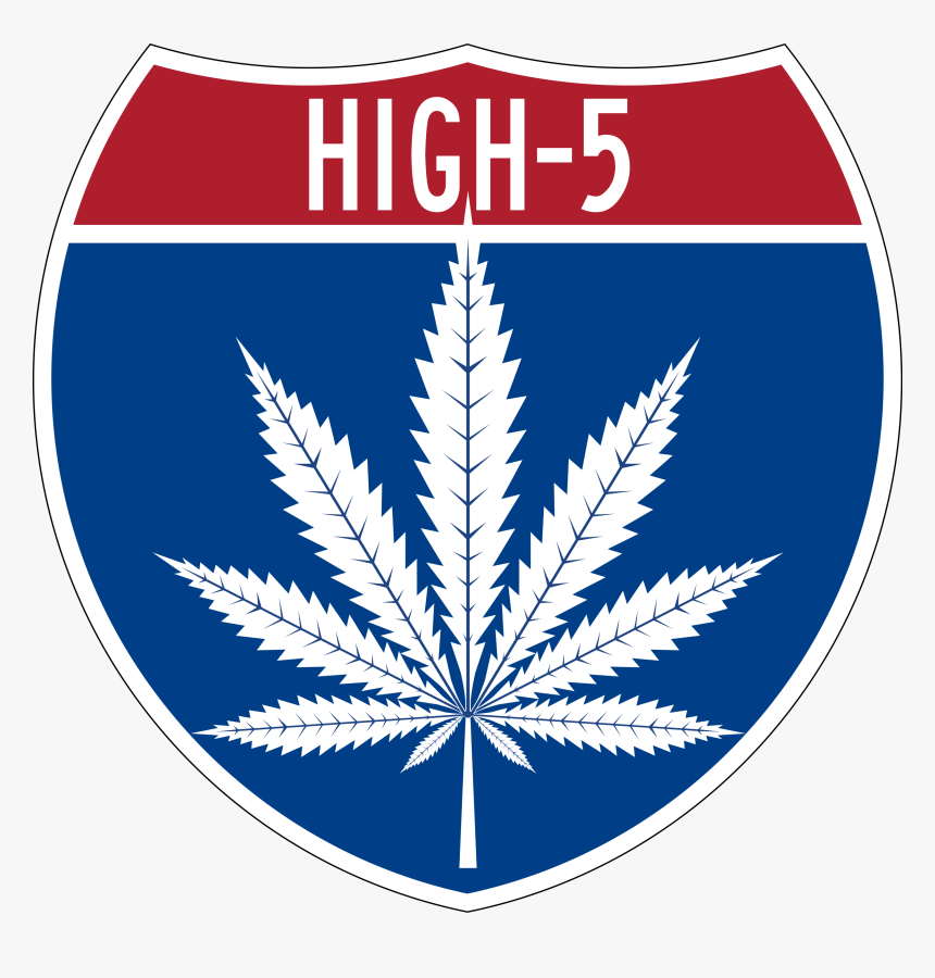 High 5 Cannabis Logo, HD Png Download