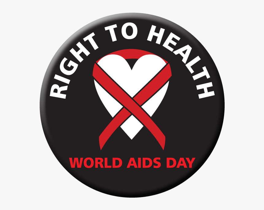 Right To Health World Aids Day Heart With Red Ribbon - Ujima Radio, HD Png Download