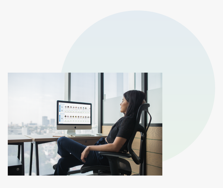 Corporate Woman Desk, HD Png Download